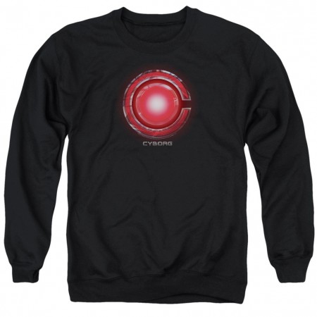 Cyborg Logo Justice League Crewneck Sweatshirt