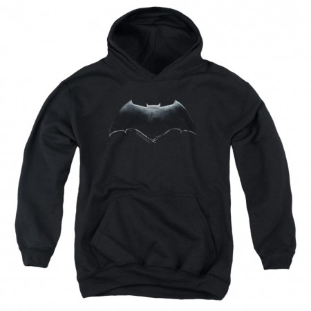 Justice League Batman Logo Youth Black Hoodie