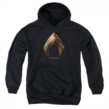 Justice League Aquaman Logo Youth Hoodie