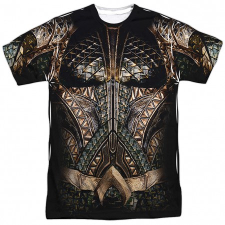 Aquaman Justice League Front and Back Print Costume T-Shirt