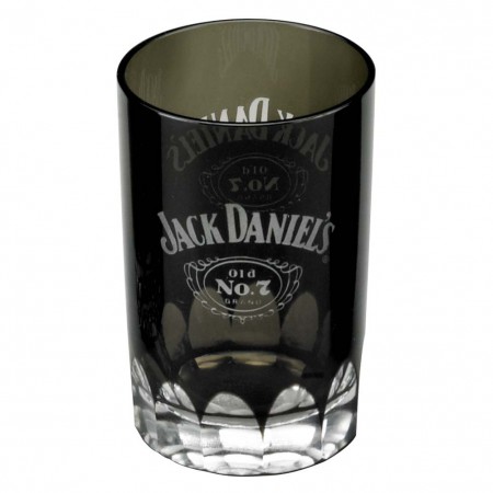 Jack Daniels Black Faceted Shot Glass