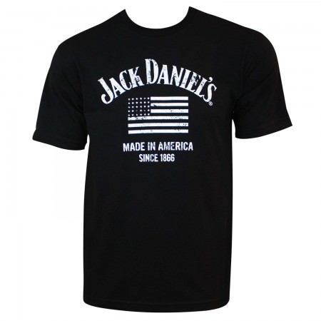 Jack Daniels Made In America Black Tee Shirt