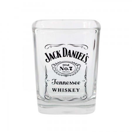 Jack Daniels Logo Label Shot Glass