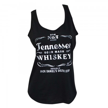Jack Daniels Tennessee Whiskey Black Ladies Tank Top
