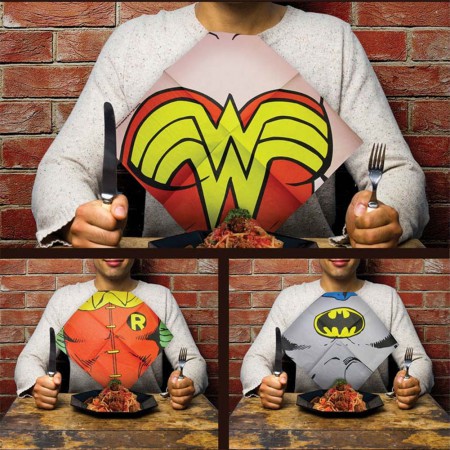 DC Comics Justice League Dress Up Bib Napkins