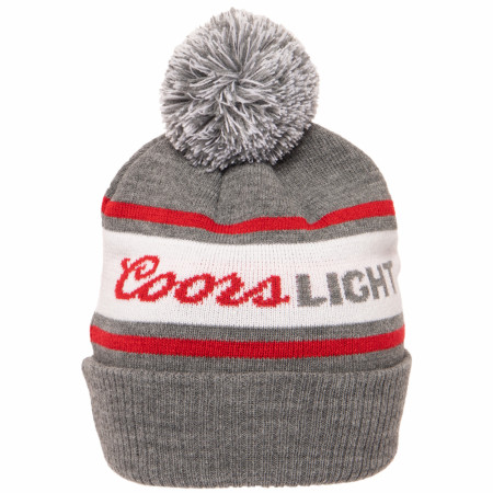 Coors Light Knit Cuff Pom Beanie