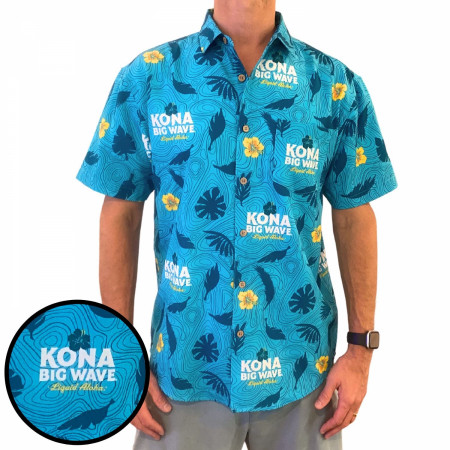 Kona Beer Big Wave Liquid Aloha Tropical Bros. Hawaiian Shirt