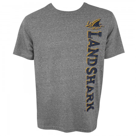 Landshark Vertical Logo Men's Grey T-Shirt