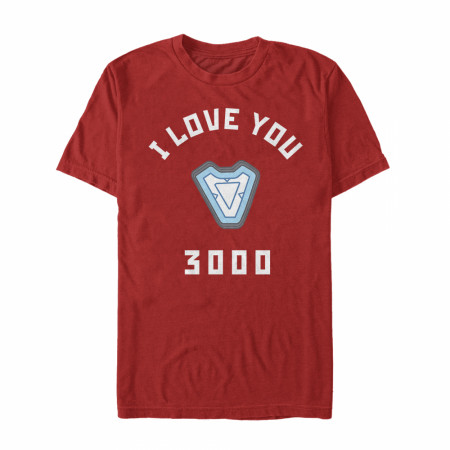 Marvel I Love You 3000 Iron Man Reactor T-Shirt