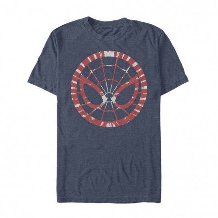 Spider-Man Tie Dye Mask Men's Grey T-Shirt