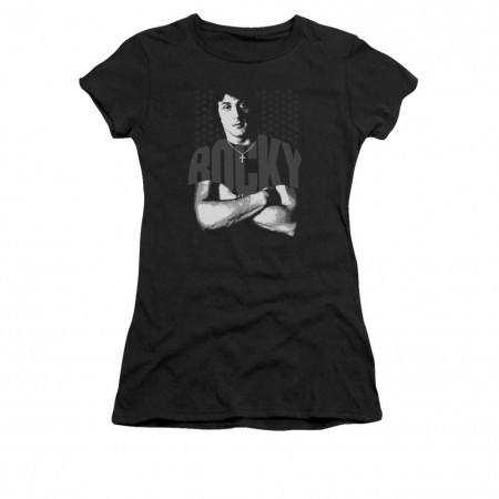 Rocky Juniors Black Chest Logo T-Shirt