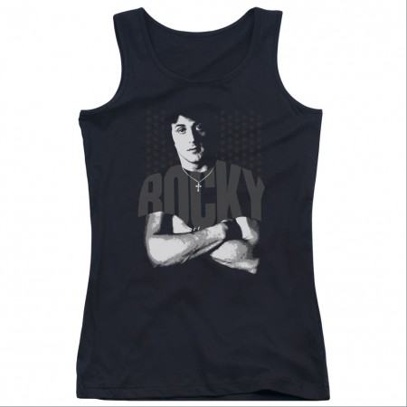 Rocky Stars Black Juniors Tank Top