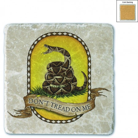 Don't Tread On Me Stone Coaster