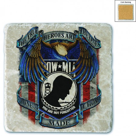 POW True Heroes Stone Coaster