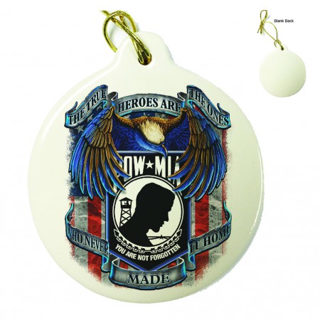POW True Heroes Porcelain Ornament