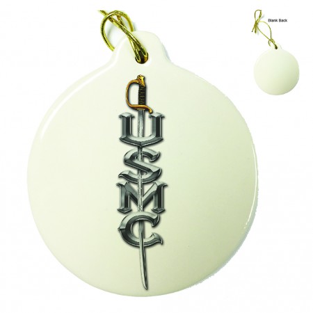 US Marine Corps USMC Sword Porcelain Ornament