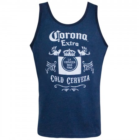 Corona Extra Blue Cold Cerveza Tank Top
