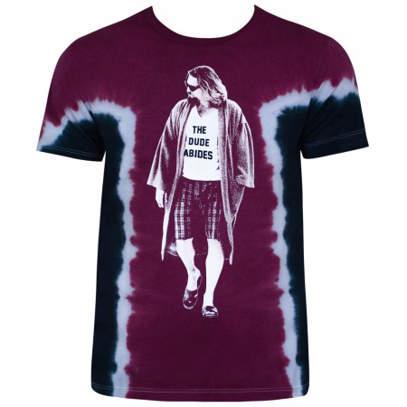 Big Lebowski Dude Abides Tie Dye Tee Shirt