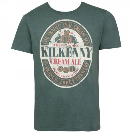 Kilkenny Irish Beer Logo Green Tee Shirt
