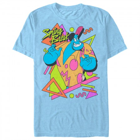 Aladdin Men's Baby Blue Spring Break Genie T-Shirt