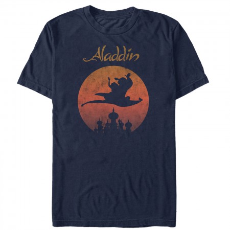 Aladdin Men's Navy Blue Magic Carpet T-Shirt