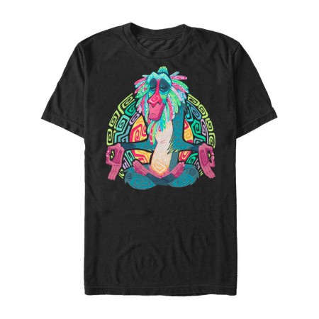Lion King Men's Black Rainbow Rafiki T-Shirt