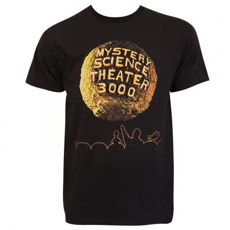 Mystery Science Theater 3000 Men's Black Planet Logo T-Shirt