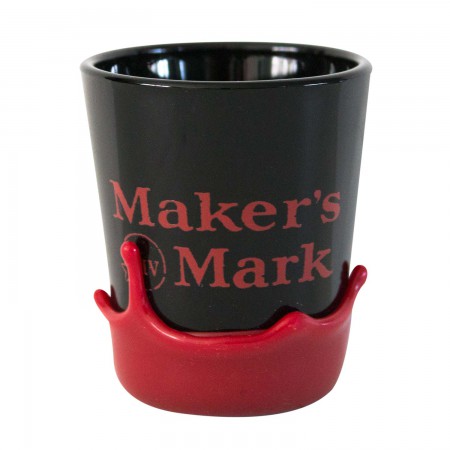 Makers Mark Dipped Black Shot Glass