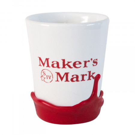 Maker's Mark Dipped White Shot Glass