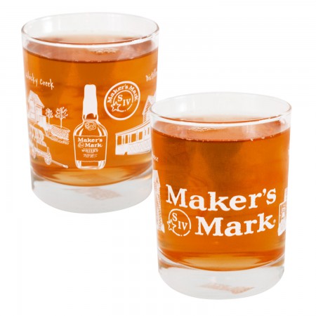 Maker's Mark Picture Wrapped Rocks Glass