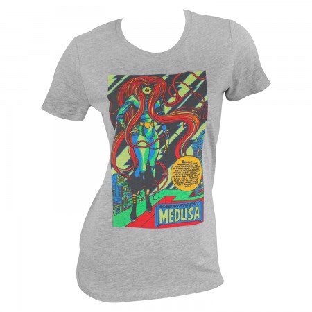 Marvel Medusa Women's Grey Blacklight T-Shirt