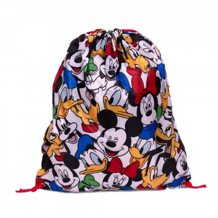 Disney Faces All Over Drawstring Bag