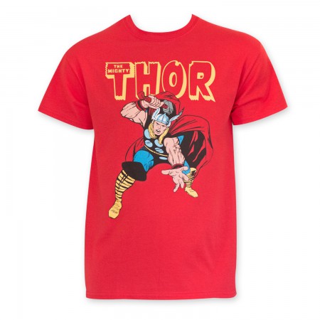 Thor Red Comic Book T-Shirt