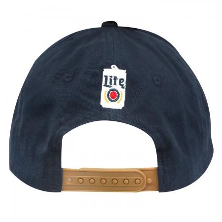 Miller Lite Navy Blue And White Puffed Logo Hat