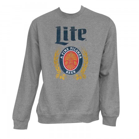 Miller Lite Grey Crewneck Sweatshirt