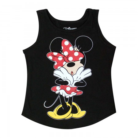 Disney Minnie Mouse Open Back Youth Girls 7-16 Tank Top