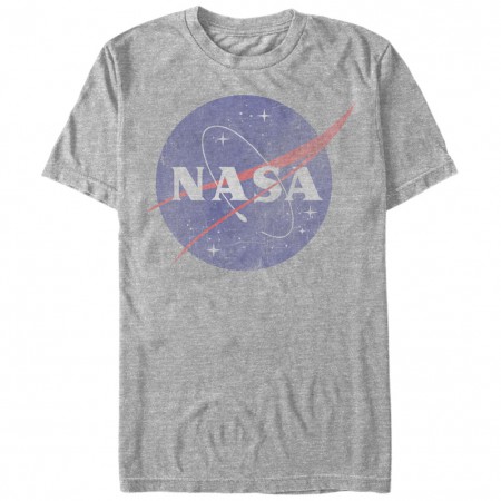 NASA Classic Logo Men's Grey T-Shirt