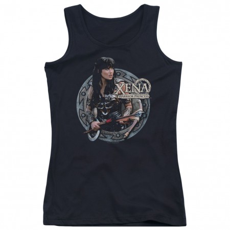 Xena The Warrior Black Juniors Tank Top