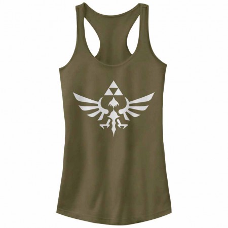 Nintendo Legend of Zelda Triumphant Triforce Green Juniors Tank Top