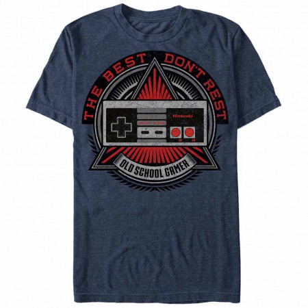 Nintendo Old School Shield Blue T-Shirt