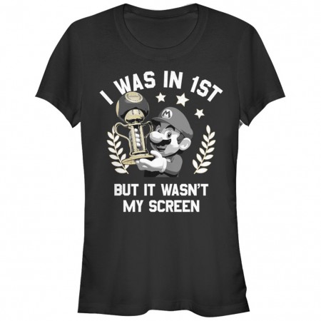 Nintendo Mario First Black Juniors T-Shirt