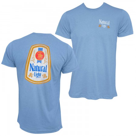 Natural Light Two Sided Men's Light Blue T-Shirt