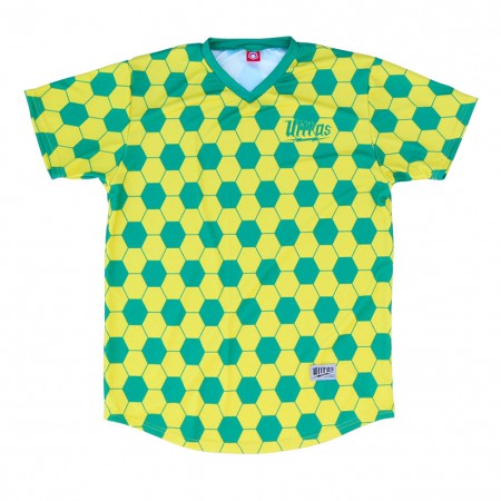FIFA Brazil Sublimated Green And Yellow Soccer Jersey