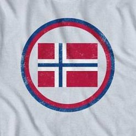 Men's Norway Vintage Flag Crest T-shirt