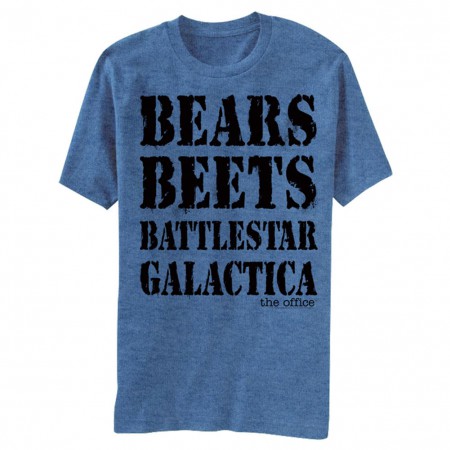 The Office Bears Beets Battlestar Galactica Tshirt