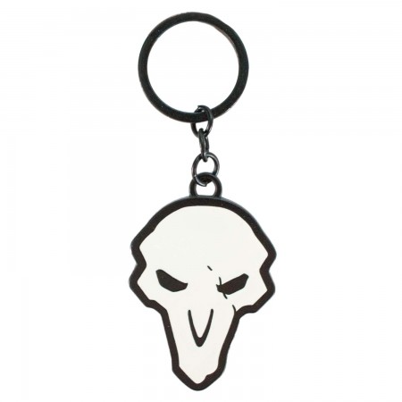 Overwatch Reaper Skull Logo Keychain
