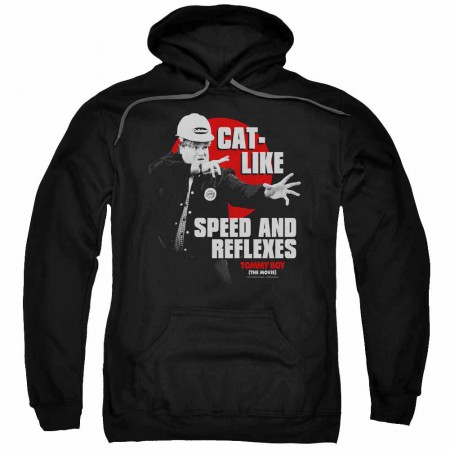 Tommy Boy Cat Like Black Pullover Hoodie