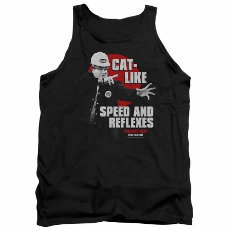 Tommy Boy Cat Like Black Tank Top