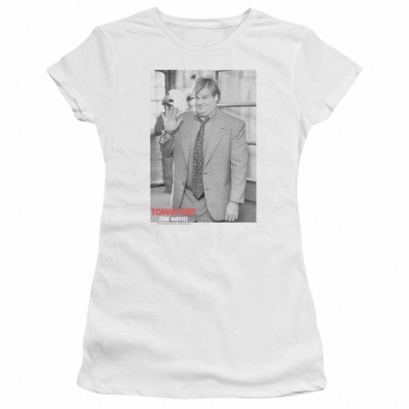 Tommy Boy Square White Juniors T-Shirt