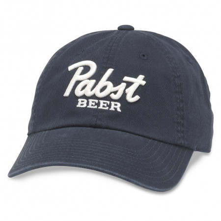 Pabst Beer Navy-Blue Strapback Hat